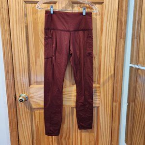 Warm Burgundy Leggings (with pockets)